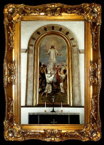 framed  johan krouthen kristus bland larjungarna pa himmelsfardsberget, ta009-2